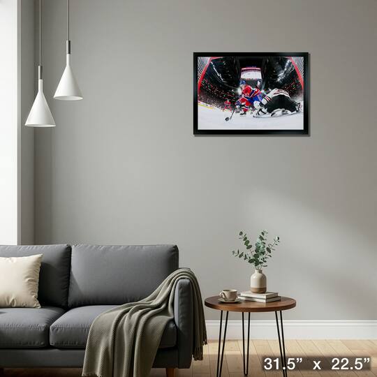 Ivan Demidov Unsigned Framed 20" x 29" Canvas Montreal Canadiens First Goal 31.5" x 22.5"
